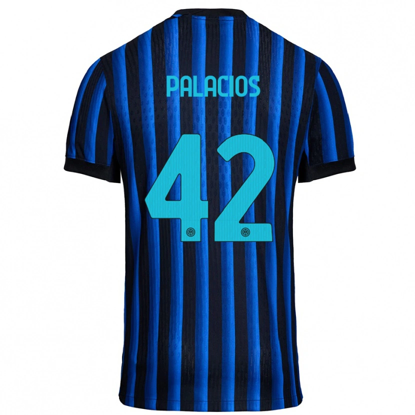 Danxen Niño Camiseta Tomás Palacios #42 Negro Azul 1ª Equipación 2025/26 La Camisa México