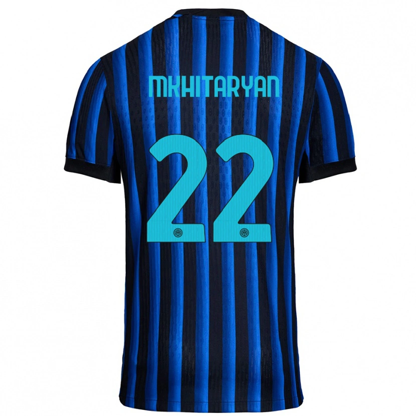 Danxen Niño Camiseta Henrikh Mkhitaryan #22 Negro Azul 1ª Equipación 2025/26 La Camisa México
