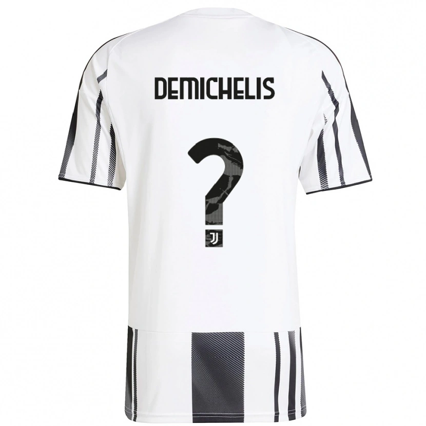 Danxen Niño Camiseta Emanuele Demichelis #0 Blanco Negro 1ª Equipación 2025/26 La Camisa México