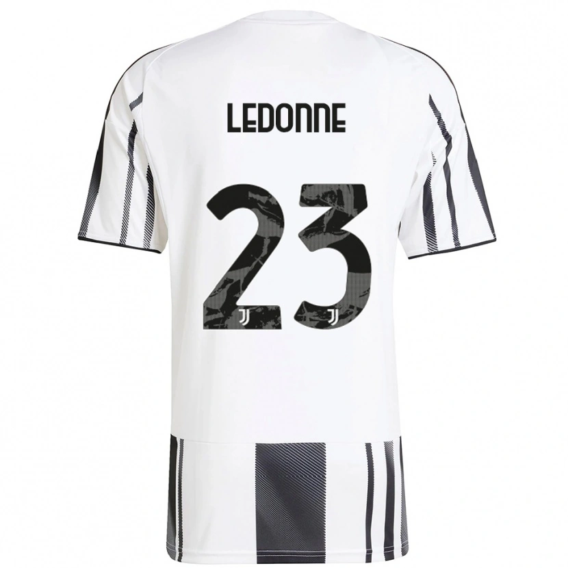 Danxen Niño Camiseta Nicolo Ledonne #23 Blanco Negro 1ª Equipación 2025/26 La Camisa México