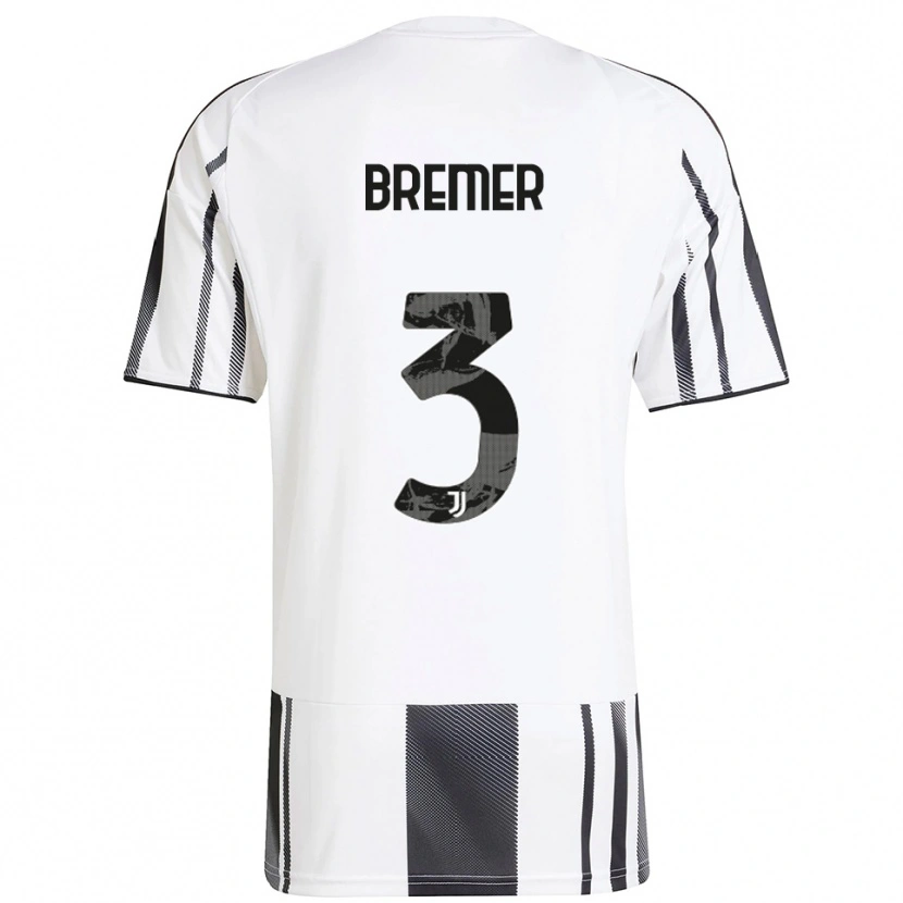 Danxen Niño Camiseta Bremer #3 Blanco Negro 1ª Equipación 2025/26 La Camisa México