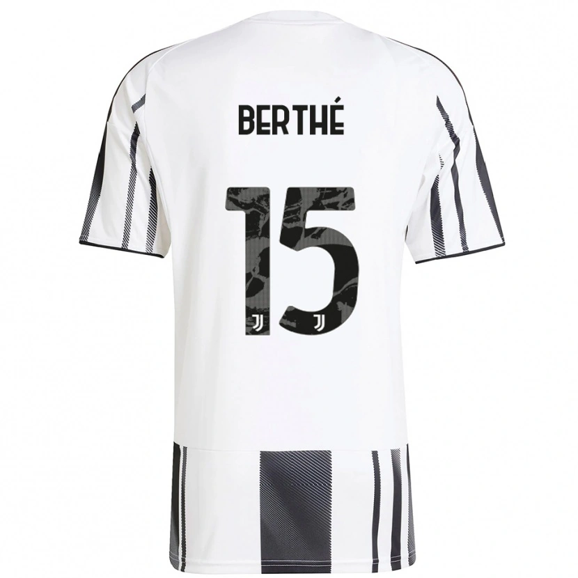 Danxen Niño Camiseta Sounkalo Berthé #15 Blanco Negro 1ª Equipación 2025/26 La Camisa México