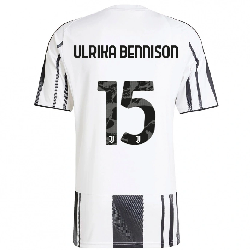 Danxen Niño Camiseta Hanna Ulrika Bennison #15 Blanco Negro 1ª Equipación 2025/26 La Camisa México