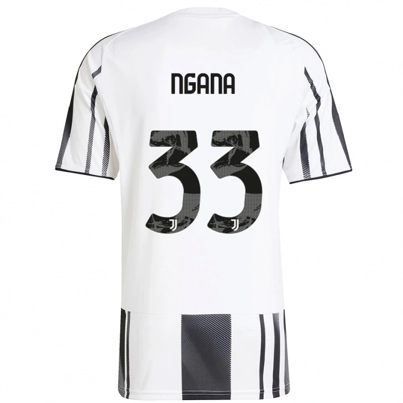 Danxen Niño Camiseta Valdes Ngana #33 Blanco Negro 1ª Equipación 2025/26 La Camisa México