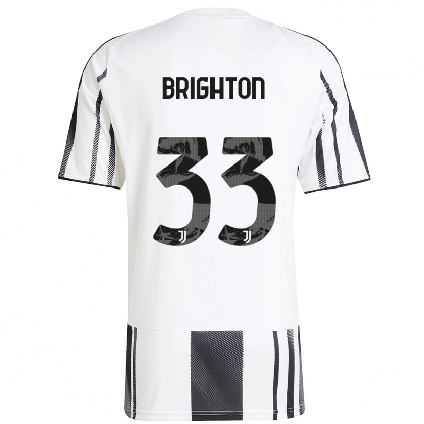 Danxen Niño Camiseta Abi Brighton #33 Blanco Negro 1ª Equipación 2025/26 La Camisa México