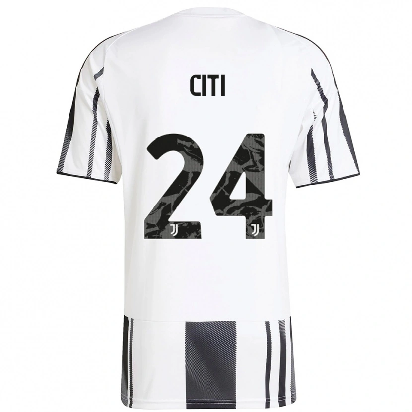 Danxen Niño Camiseta Alessandro Citi #24 Blanco Negro 1ª Equipación 2025/26 La Camisa México