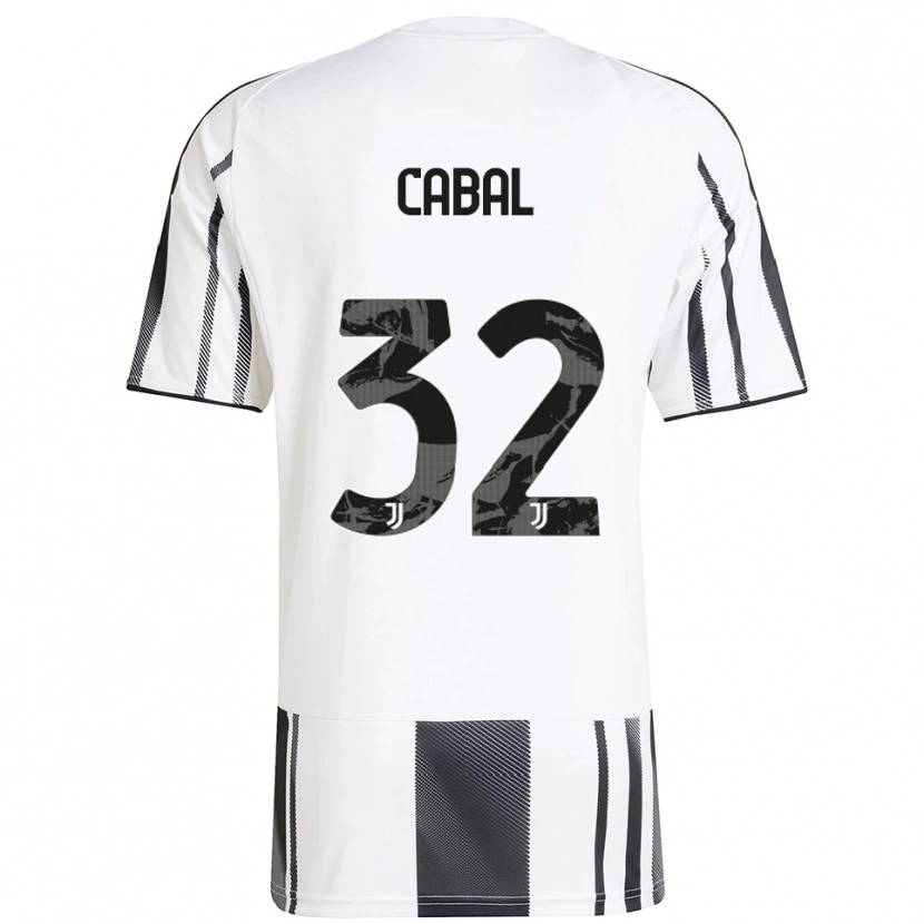 Danxen Niño Camiseta Juan Cabal #32 Blanco Negro 1ª Equipación 2025/26 La Camisa México