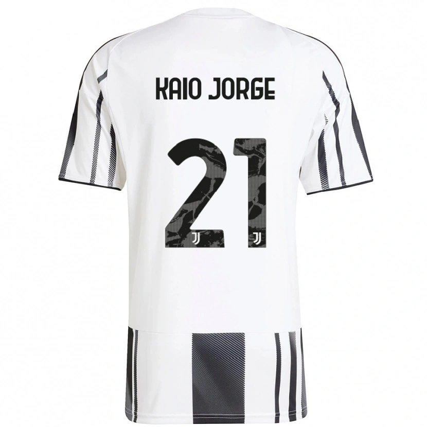 Danxen Niño Camiseta Kaio Jorge #21 Blanco Negro 1ª Equipación 2025/26 La Camisa México