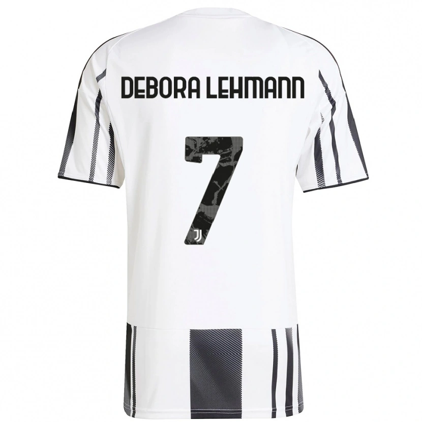Danxen Niño Camiseta Alisha Debora Lehmann #7 Blanco Negro 1ª Equipación 2025/26 La Camisa México
