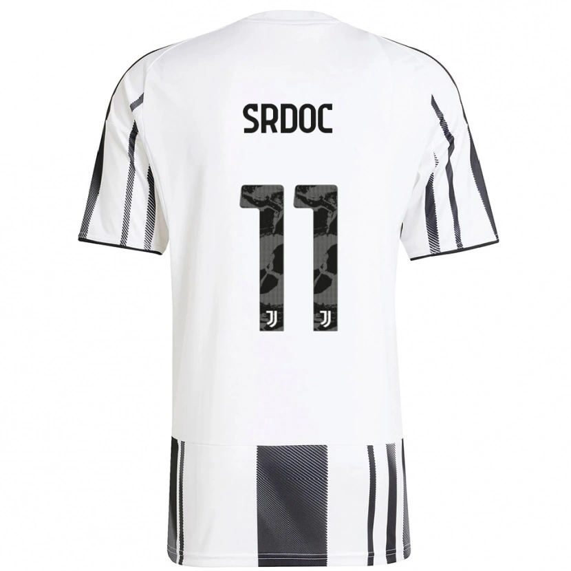 Danxen Niño Camiseta Ivano Srdoc #11 Blanco Negro 1ª Equipación 2025/26 La Camisa México