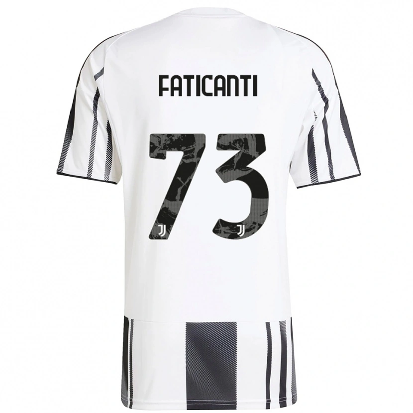 Danxen Niño Camiseta Giacomo Faticanti #73 Blanco Negro 1ª Equipación 2025/26 La Camisa México