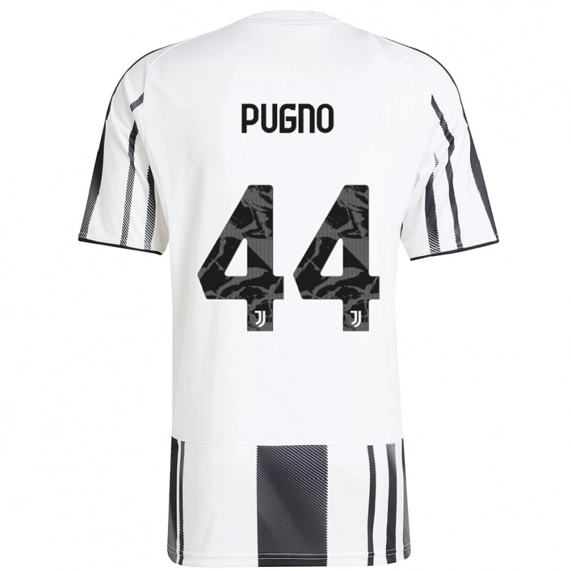 Danxen Niño Camiseta Diego Pugno #44 Blanco Negro 1ª Equipación 2025/26 La Camisa México