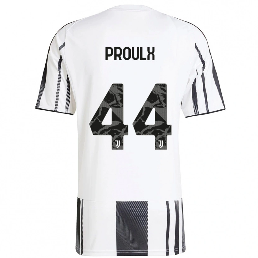 Danxen Niño Camiseta Lysianne Proulx #44 Blanco Negro 1ª Equipación 2025/26 La Camisa México