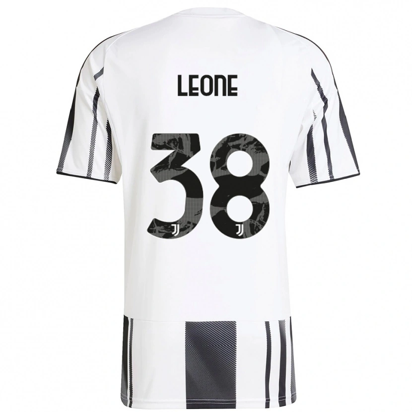 Danxen Niño Camiseta Francesco Leone #38 Blanco Negro 1ª Equipación 2025/26 La Camisa México