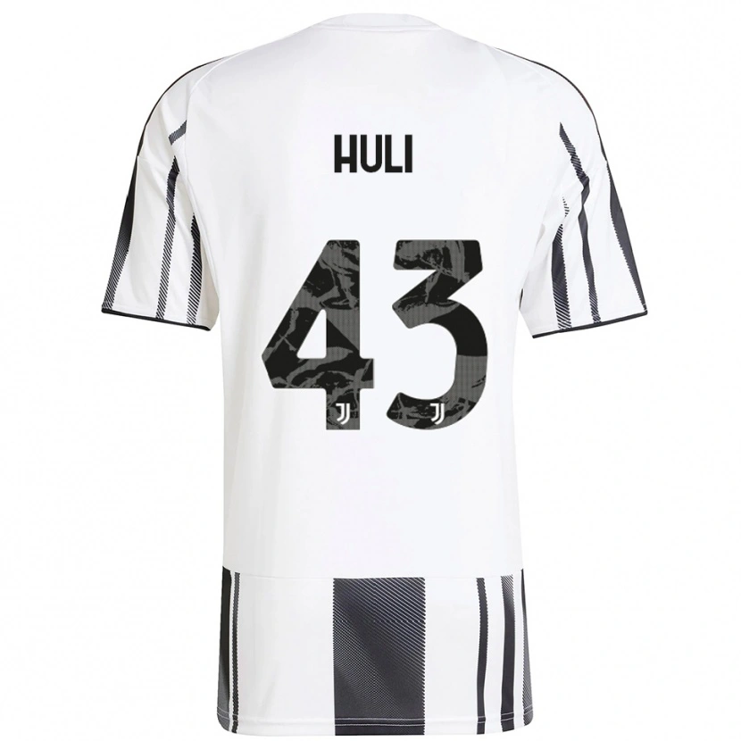 Danxen Niño Camiseta Raffaele Huli #43 Blanco Negro 1ª Equipación 2025/26 La Camisa México