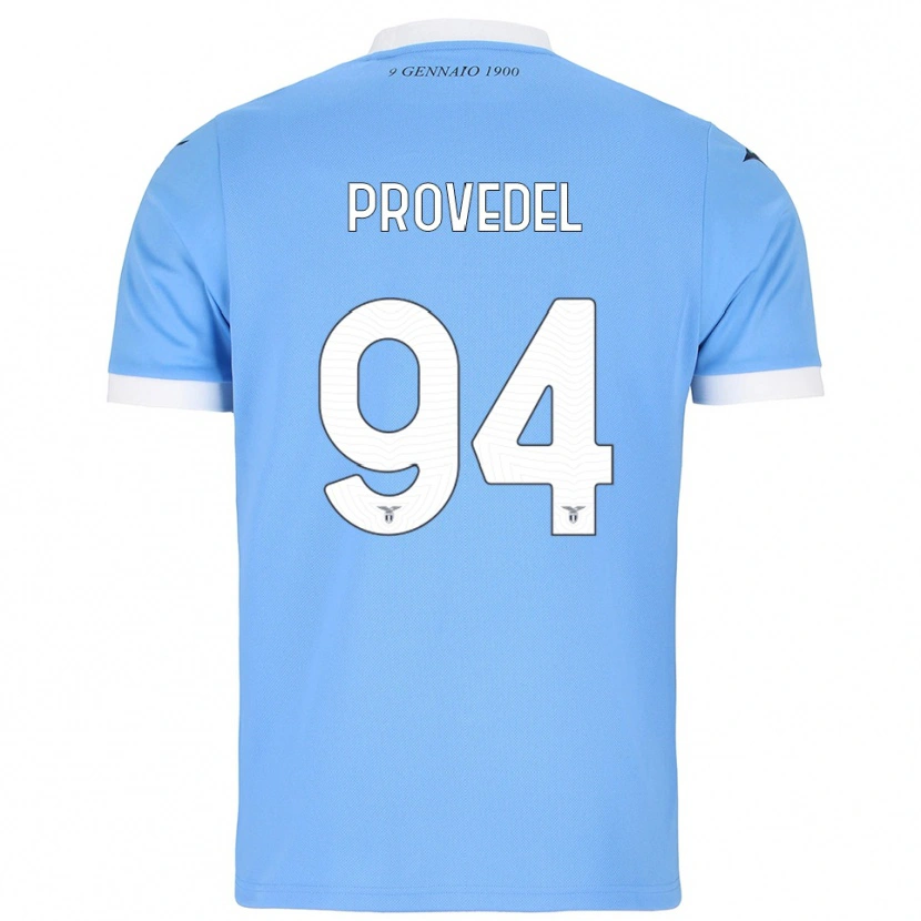Danxen Niño Camiseta Ivan Provedel #94 Azul Cielo Blanco 1ª Equipación 2025/26 La Camisa México