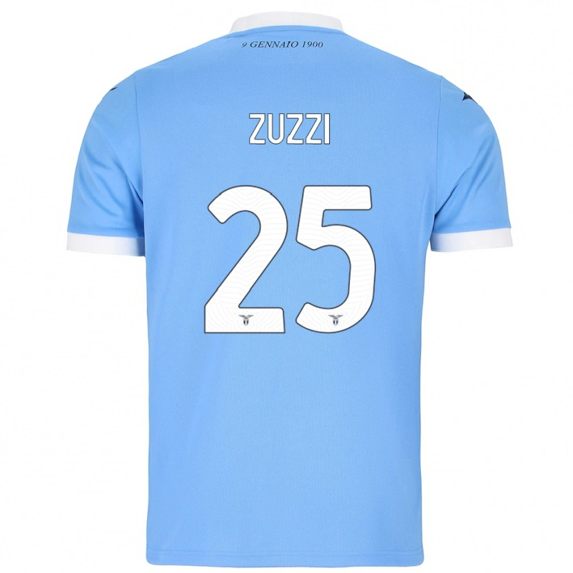 Danxen Niño Camiseta Giorgia Zuzzi #25 Azul Cielo Blanco 1ª Equipación 2025/26 La Camisa México
