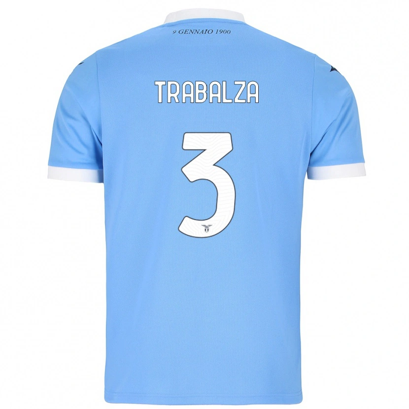 Danxen Niño Camiseta Alessandro Trabalza #3 Azul Cielo Blanco 1ª Equipación 2025/26 La Camisa México