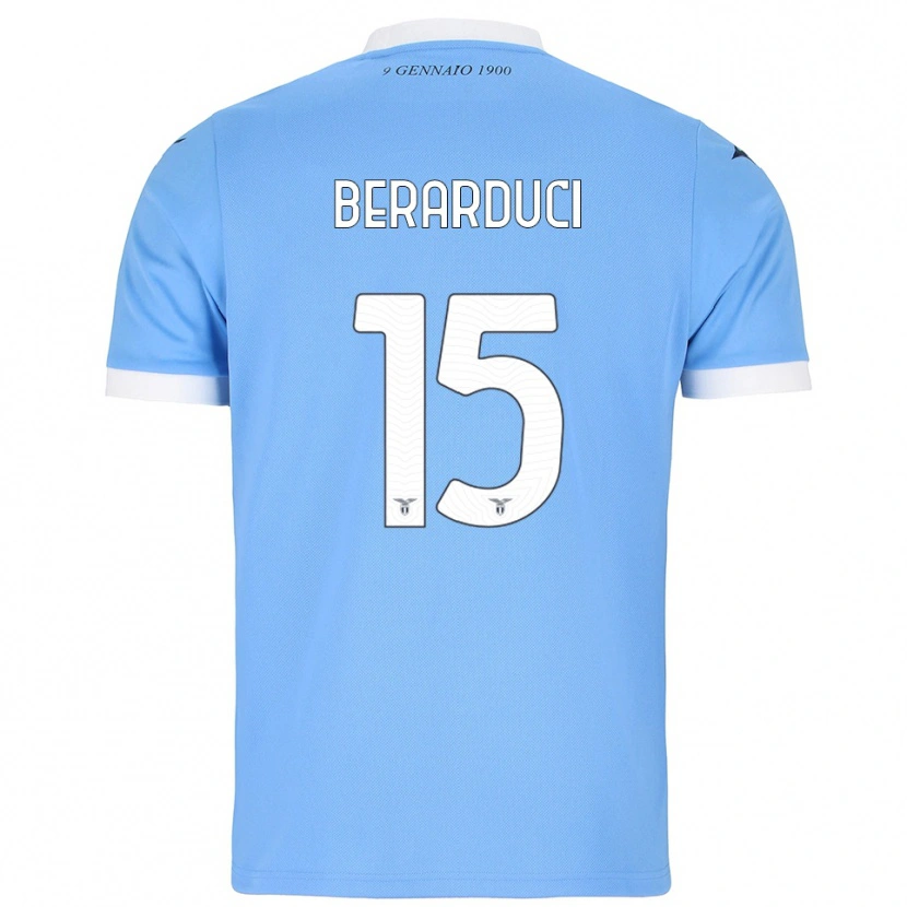 Danxen Niño Camiseta Martina Berarduci #15 Azul Cielo Blanco 1ª Equipación 2025/26 La Camisa México