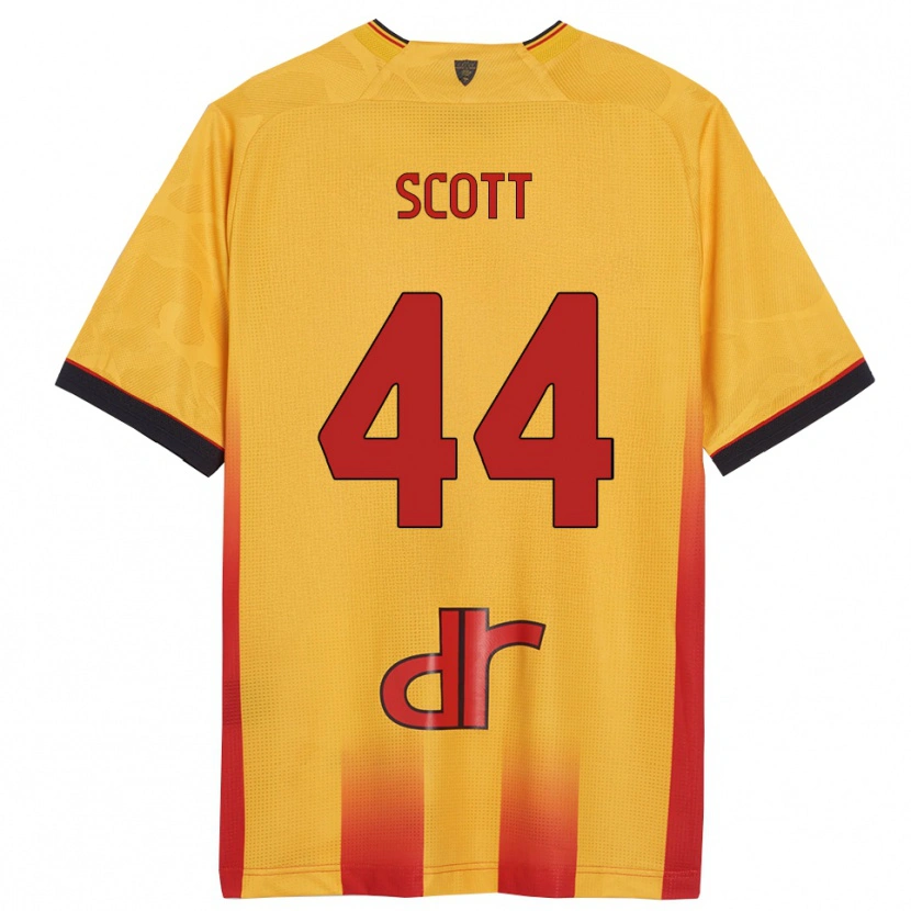 Danxen Niño Camiseta Elijah Scott #44 Amarillo Naranja 1ª Equipación 2025/26 La Camisa México