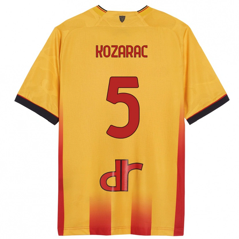 Danxen Niño Camiseta Haris Kozarac #5 Amarillo Naranja 1ª Equipación 2025/26 La Camisa México