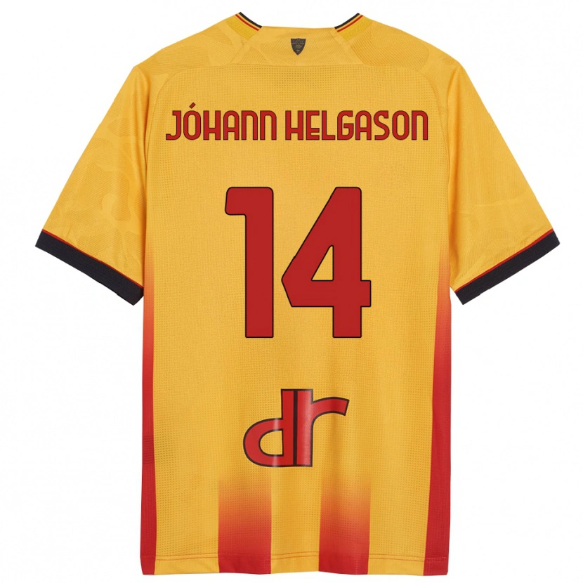 Danxen Niño Camiseta Thórir Jóhann Helgason #14 Amarillo Naranja 1ª Equipación 2025/26 La Camisa México