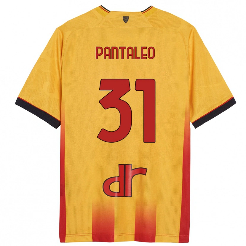 Danxen Niño Camiseta Dario Pantaleo #31 Amarillo Naranja 1ª Equipación 2025/26 La Camisa México