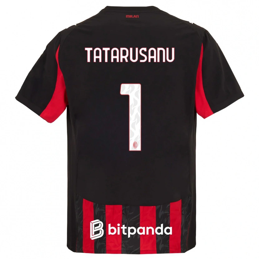 Danxen Niño Camiseta Ciprian Tatarusanu #1 Rojo Negro 1ª Equipación 2025/26 La Camisa México