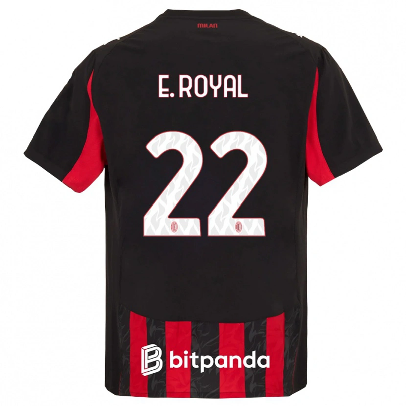 Danxen Niño Camiseta Emerson Royal #22 Rojo Negro 1ª Equipación 2025/26 La Camisa México