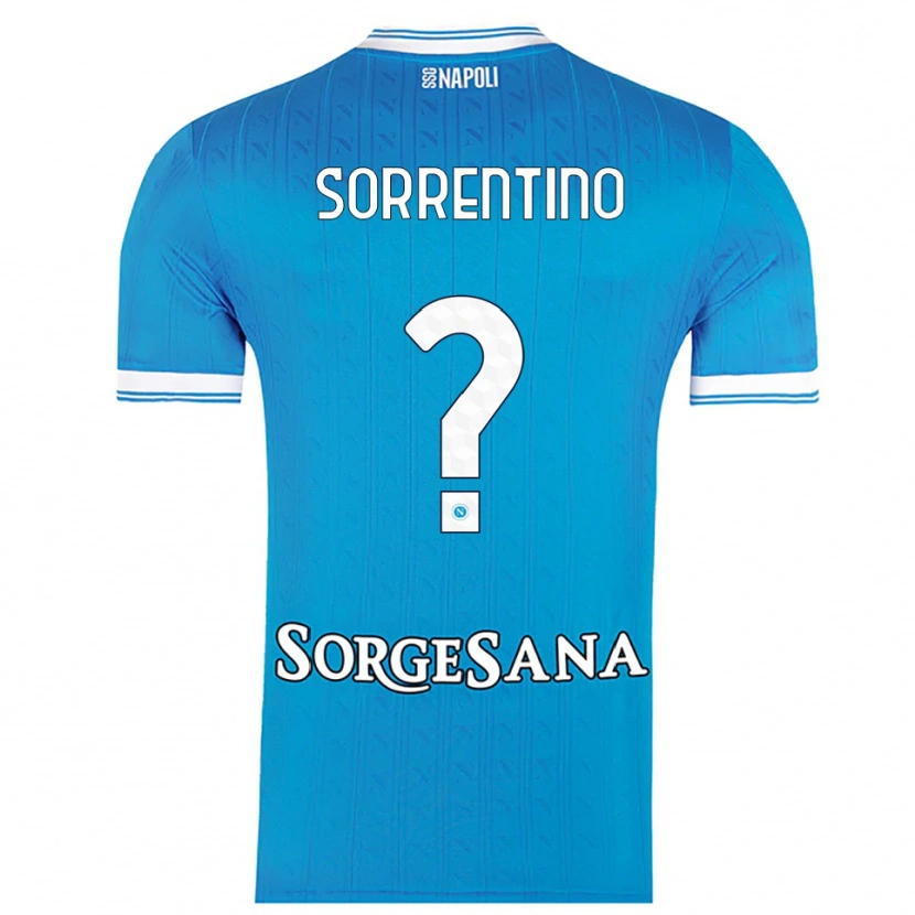 Danxen Niño Camiseta Andrea Sorrentino #0 Azul Cielo Blanco 1ª Equipación 2025/26 La Camisa México