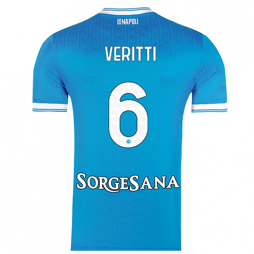 Danxen Niño Camiseta Federica Veritti #6 Azul Cielo Blanco 1ª Equipación 2025/26 La Camisa México
