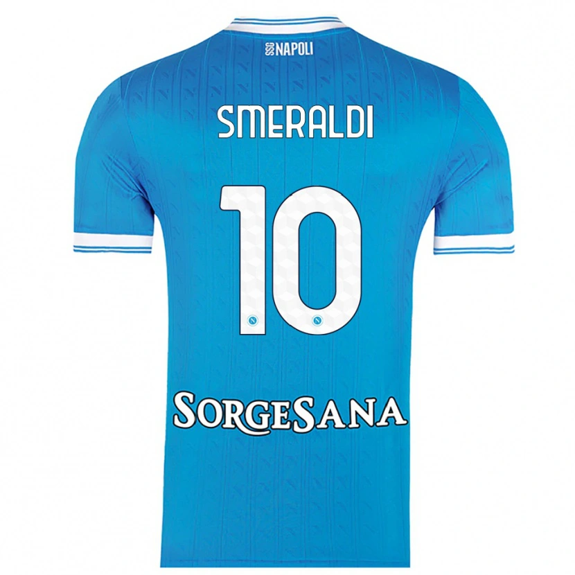 Danxen Niño Camiseta Andrea Smeraldi #10 Azul Cielo Blanco 1ª Equipación 2025/26 La Camisa México