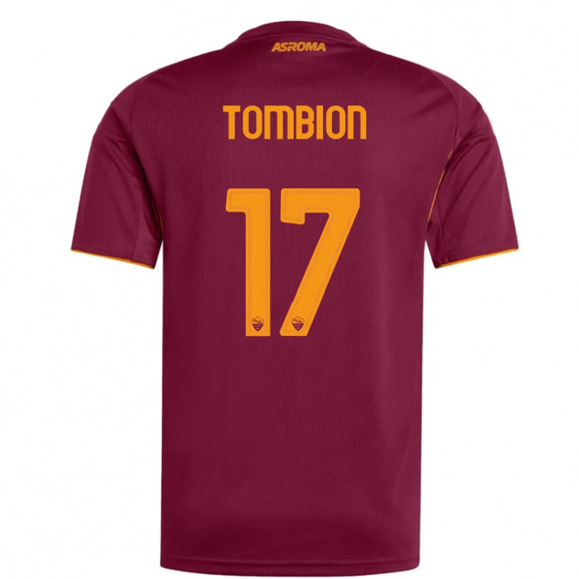 Danxen Niño Camiseta Gianmarco Tombion #17 Borgoña Naranja 1ª Equipación 2025/26 La Camisa México