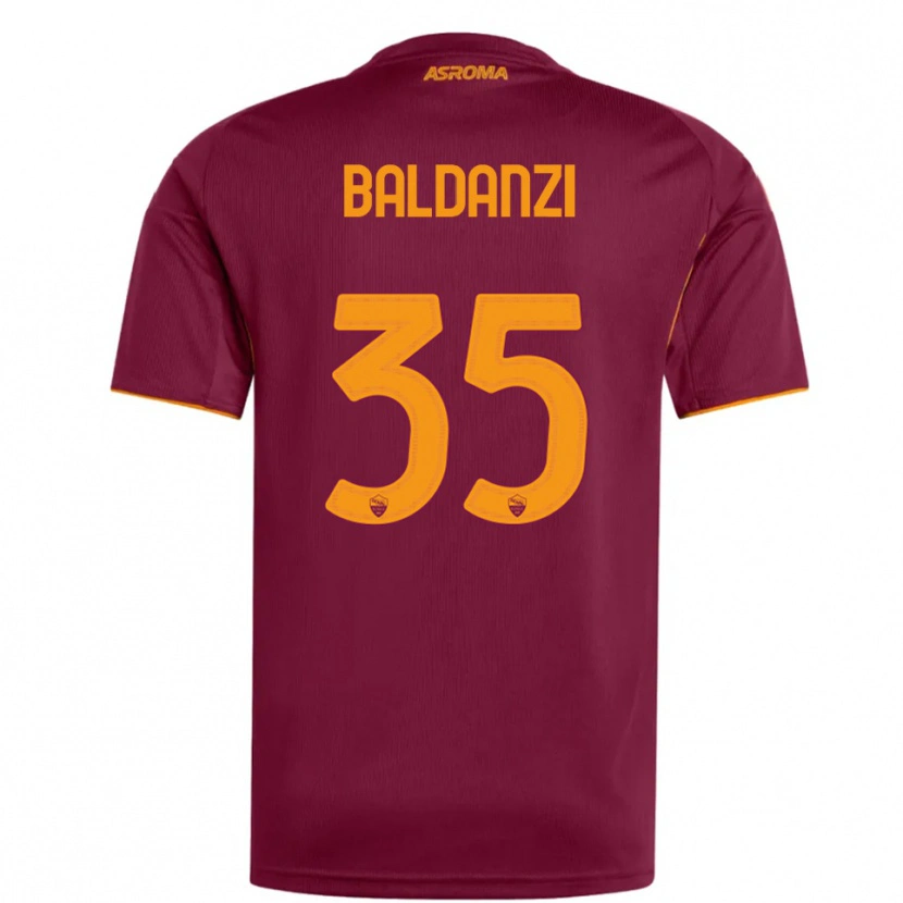 Danxen Niño Camiseta Tommaso Baldanzi #35 Borgoña Naranja 1ª Equipación 2025/26 La Camisa México