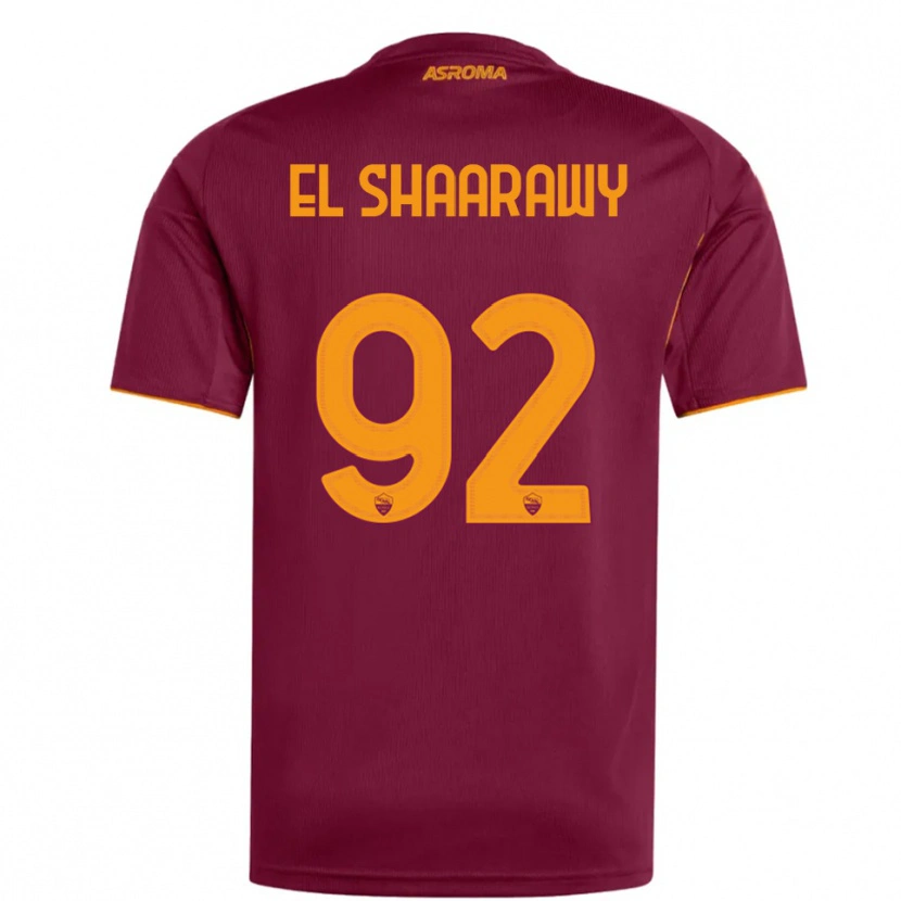 Danxen Niño Camiseta Stephan El Shaarawy #92 Borgoña Naranja 1ª Equipación 2025/26 La Camisa México