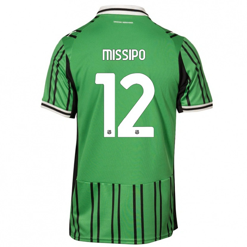 Danxen Niño Camiseta Kassandra Missipo #12 Verde Negro 1ª Equipación 2025/26 La Camisa México