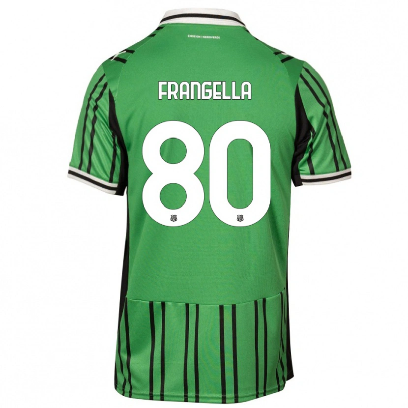 Danxen Niño Camiseta Christian Frangella #80 Verde Negro 1ª Equipación 2025/26 La Camisa México