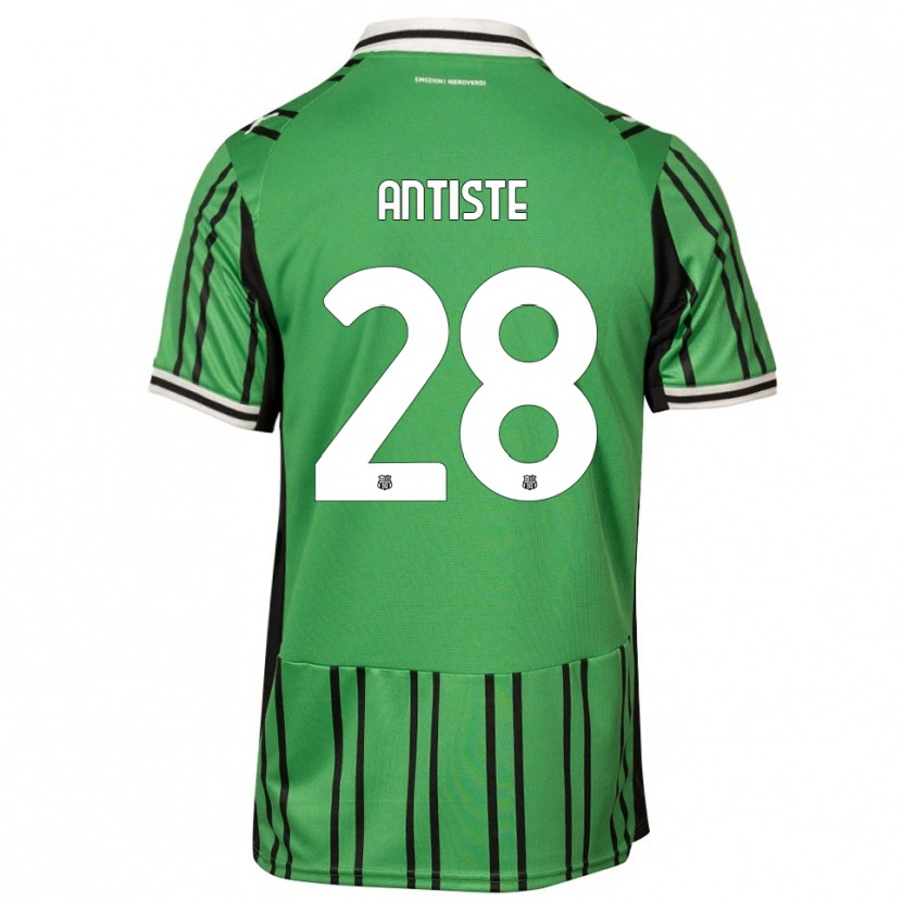 Danxen Niño Camiseta Janis Antiste #28 Verde Negro 1ª Equipación 2025/26 La Camisa México