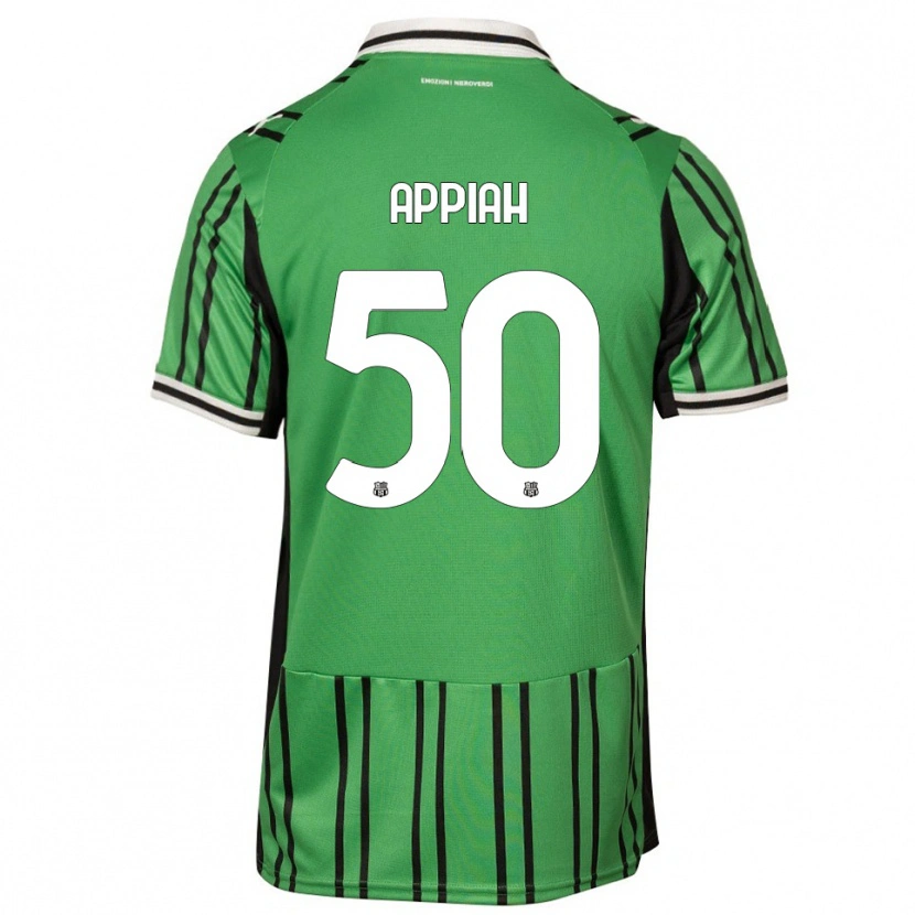 Danxen Niño Camiseta Lorenzo Appiah #50 Verde Negro 1ª Equipación 2025/26 La Camisa México