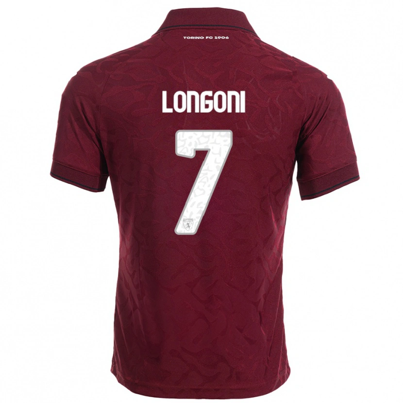 Danxen Niño Camiseta Marco Longoni #7 Borgoña Blanco 1ª Equipación 2025/26 La Camisa México