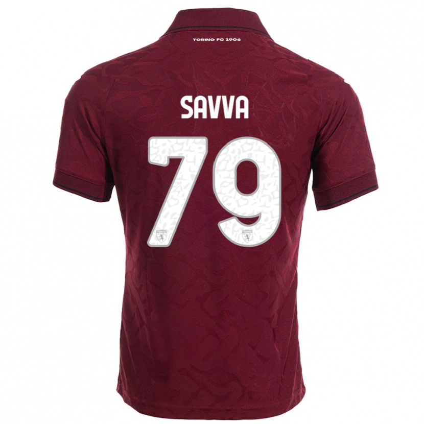 Danxen Niño Camiseta Zanos Savva #79 Borgoña Blanco 1ª Equipación 2025/26 La Camisa México