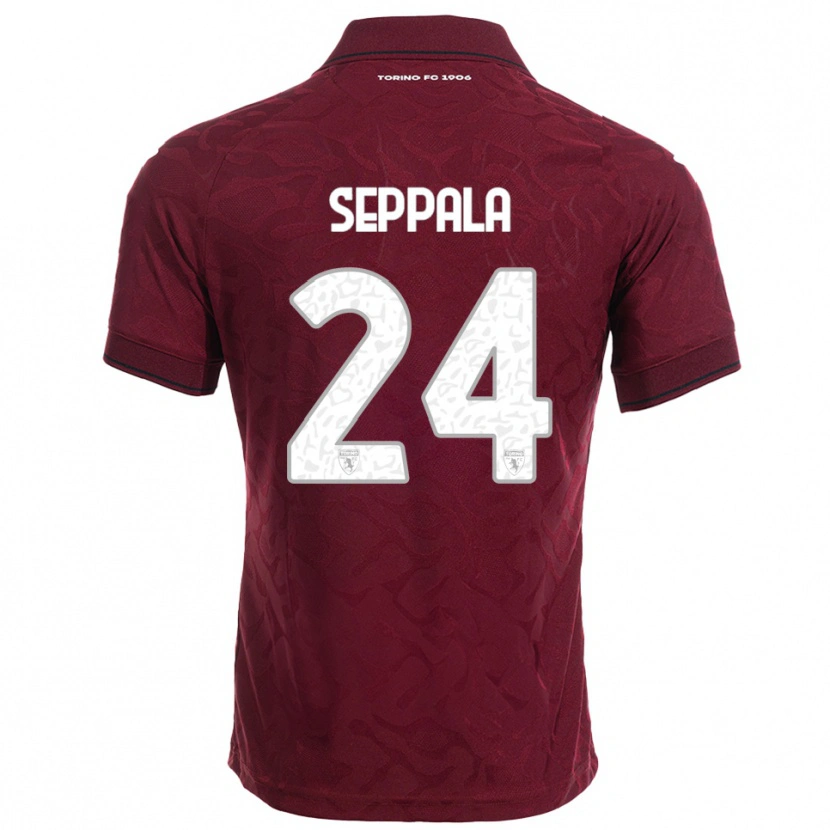 Danxen Niño Camiseta Rosa Lappi-Seppälä #24 Borgoña Blanco 1ª Equipación 2025/26 La Camisa México
