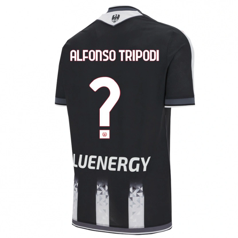 Danxen Niño Camiseta Leonardo Alfonso Tripodi #0 Negro Blanco 1ª Equipación 2025/26 La Camisa México