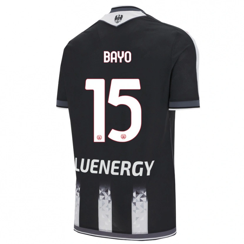 Danxen Niño Camiseta Vakoun Bayo #15 Negro Blanco 1ª Equipación 2025/26 La Camisa México