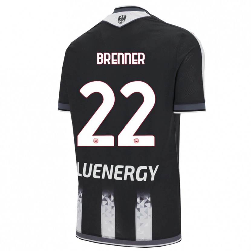 Danxen Niño Camiseta Brenner #22 Negro Blanco 1ª Equipación 2025/26 La Camisa México