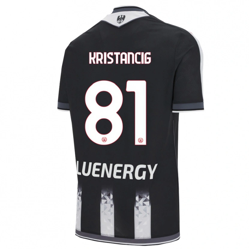 Danxen Niño Camiseta Luca Kristancig #81 Negro Blanco 1ª Equipación 2025/26 La Camisa México
