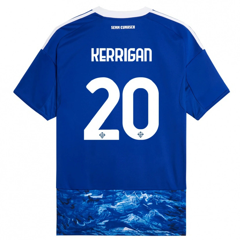 Danxen Niño Camiseta Liam Kerrigan #20 Azul Blanco 1ª Equipación 2025/26 La Camisa México