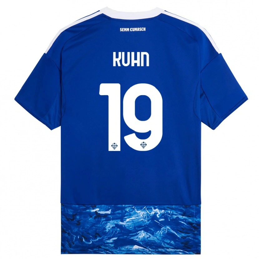 Danxen Niño Camiseta Nicolas Kühn #19 Azul Blanco 1ª Equipación 2025/26 La Camisa México