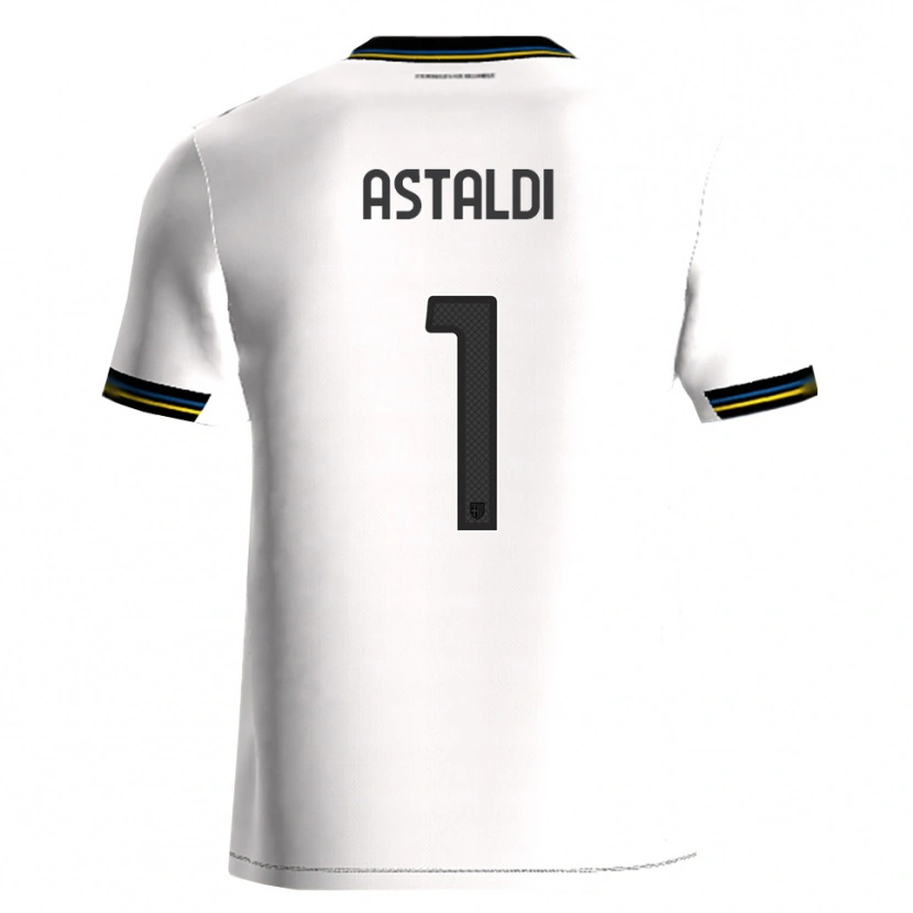Danxen Niño Camiseta Gianluca Astaldi #1 Blanco Negro 1ª Equipación 2025/26 La Camisa México