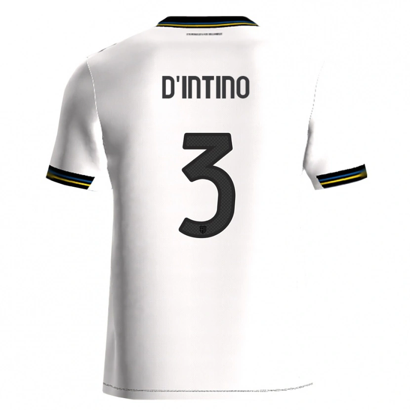 Danxen Niño Camiseta Roberto D'intino #3 Blanco Negro 1ª Equipación 2025/26 La Camisa México